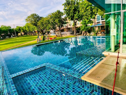 swimming pool in hotel