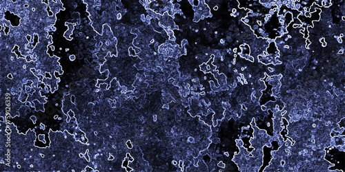 Deep Blue Abstract Textured Background with Bright White Outlines and Jagged Edges Creating a Crystalline or Frosty Effect