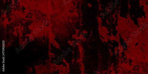 Intense dark red and black grunge texture with distressed and scratched effects creating a dramatic and ominous background