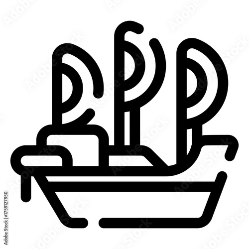 Pirate ship icon
