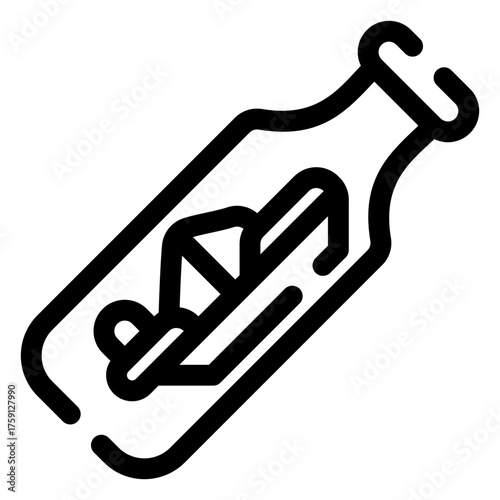 Ship in a bottle icon