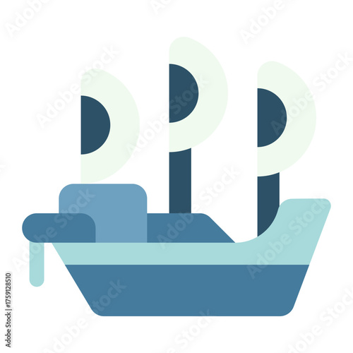 Pirate ship icon