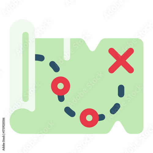 Treasure map icon
