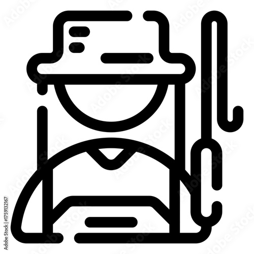 Fisherwoman icon