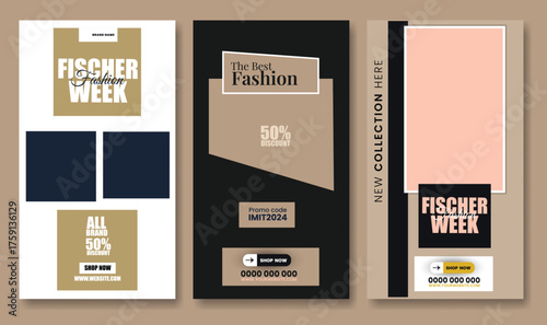 Summer fashion sale instagram template. Promotion sale banner for website, flyer and poster