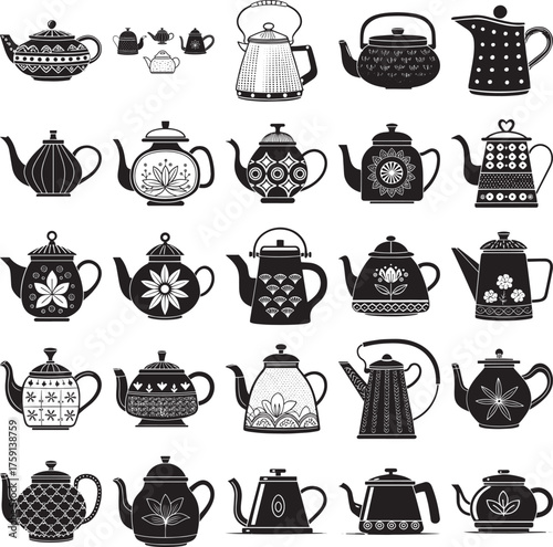 Teapot Silhouette UI Pack — App