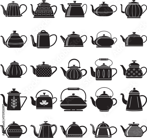 Tea Time Silhouette Set — Teapot