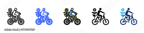 Spring Getaway Icon Collection With Multiple Styles