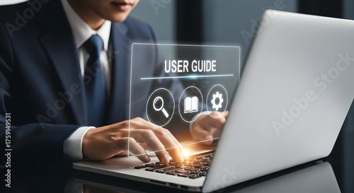 Professional accesses user guide on digital interface for business solutions