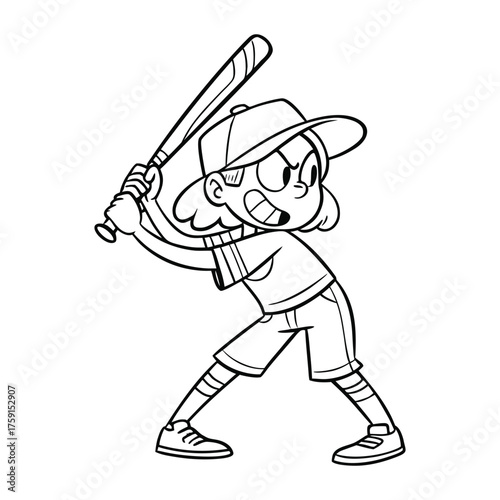 Baseball Spirit In Young Player