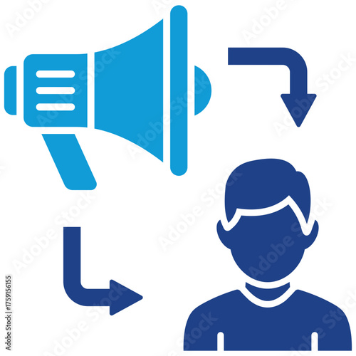 Lead Source Simple and clear vector icon illustrating an essential idea or function