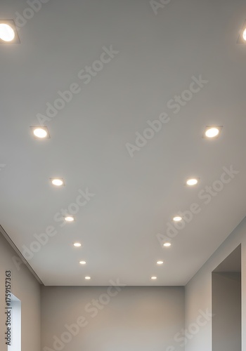Sophisticated ceiling recessed lighting design in a modern minimalist space
