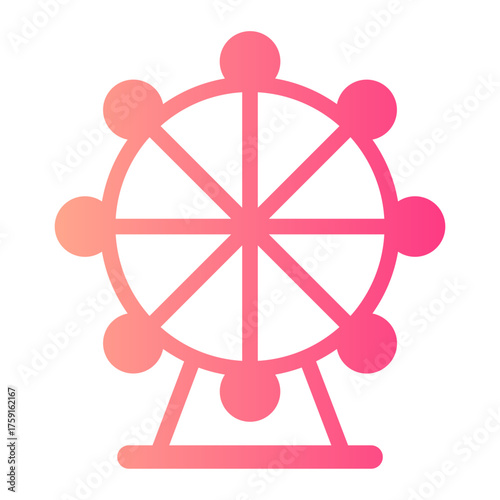 ferris wheel gradient icon