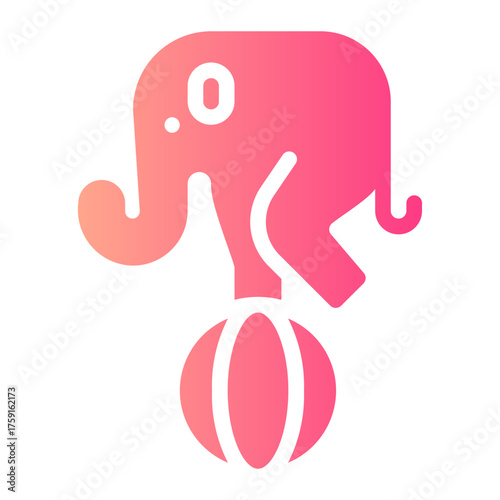 elephant gradient icon