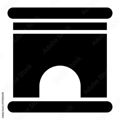 ticket booth glyph icon