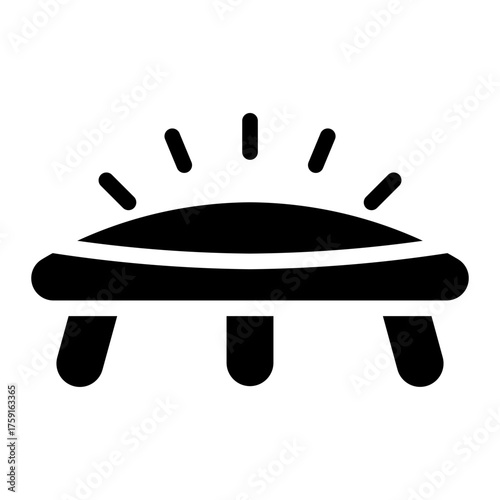 trampoline glyph icon