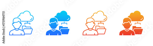 CRM Cloud Consistent and versatile vector icons multiple style