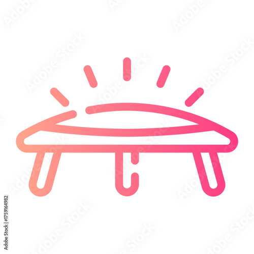 trampoline gradient icon