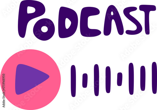 Podcast Sticker Element