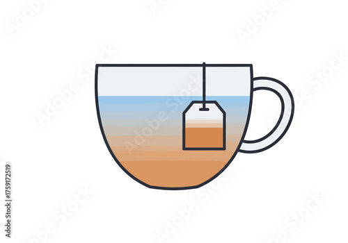 Cup of tea illustration
