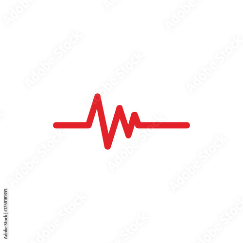 Ecg heart beat line. heart beat sinus rhythm line. Healthcare medical hospital logo