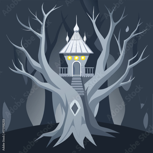 fairy tale castle on the hill