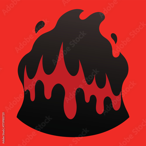 black to crimson molten lava blend.eps