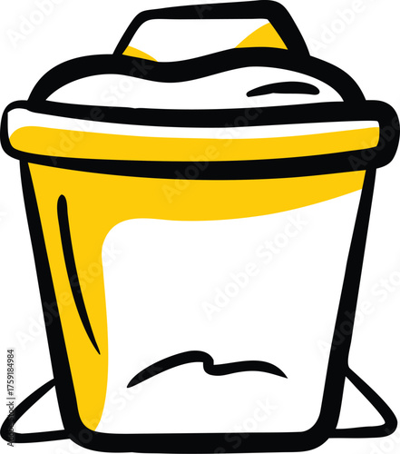 compost bin vector illustration on white backgroun.eps