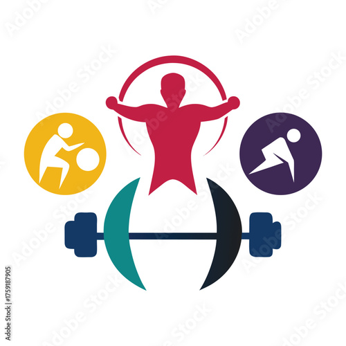 fitness   gym logo set.eps