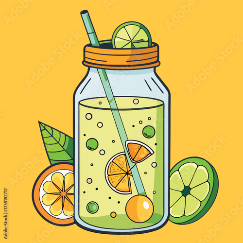 fruit infused detox water with cucumber  lemon  or.eps