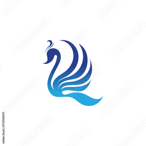 Swan logo Premium and symbol