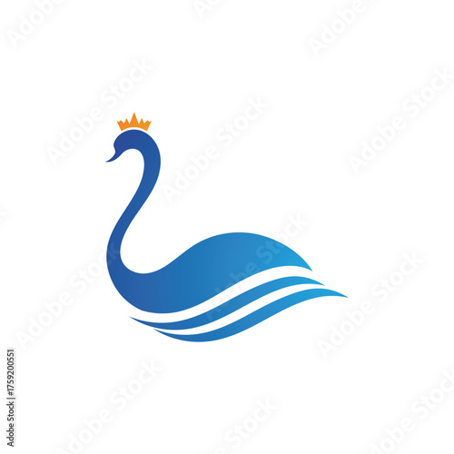 Swan logo Premium and symbol