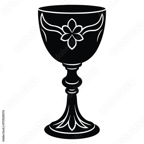 glass vase on a white