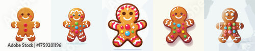 vector of a Gingerbread man