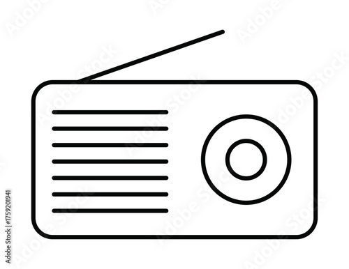 radio icon vector illustration