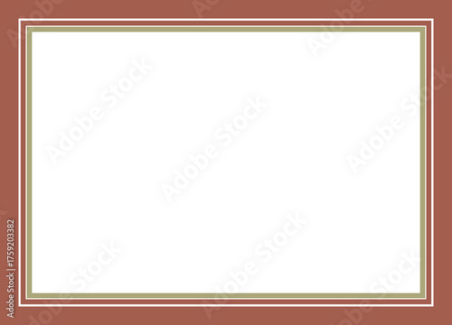 Certificate boarder. Photo boarder vector illustration
