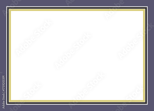 Certificate boarder. Photo boarder vector illustration