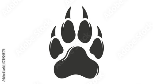 Illustration of a paw print
