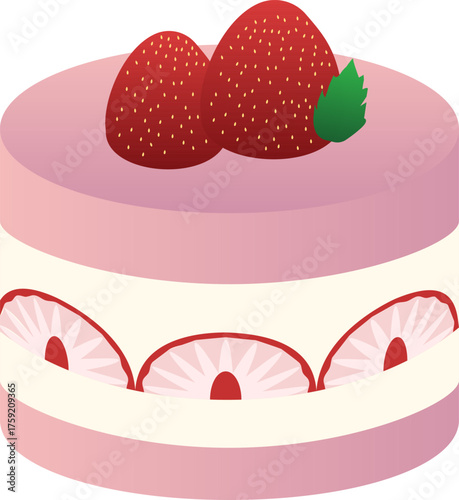 Strawberry Shortcake Illustration
