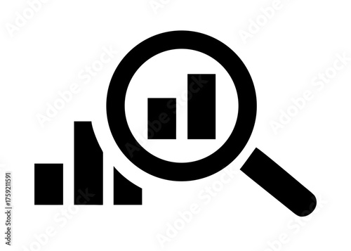 Financial Search & Analysis Icon | Money Magnifier Symbol ,search engine optimization