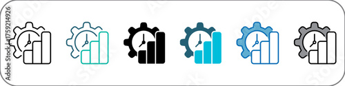 Productivity Icon Single Pack Illustration