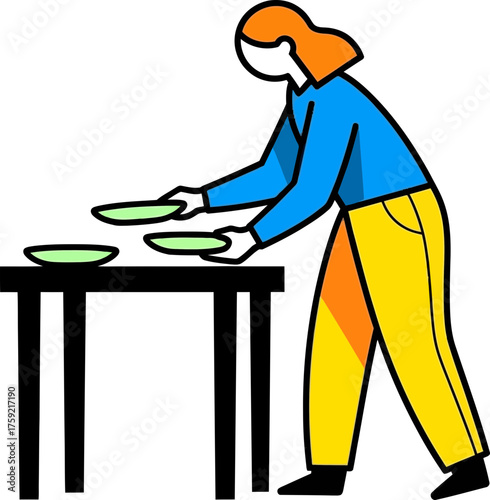 preparing the table a thoughtful moment of domestic organization