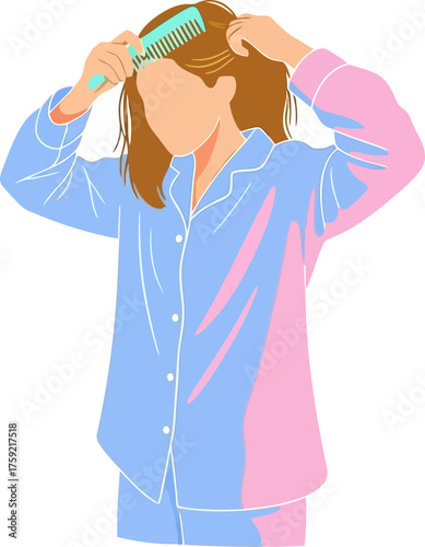 gentle hair care embracing morning serenity and personal wellbeing