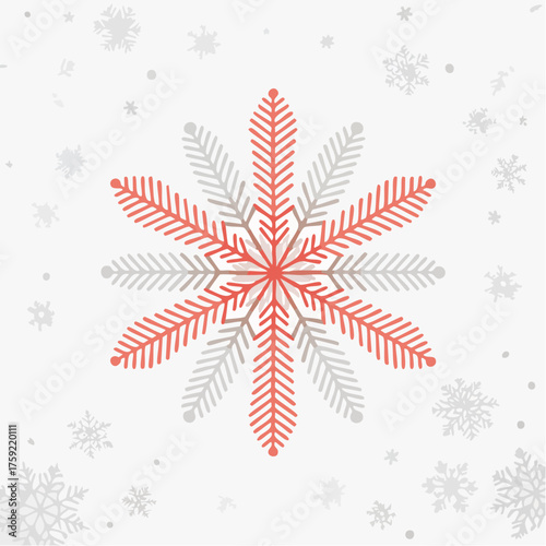 snowflakes on a white background