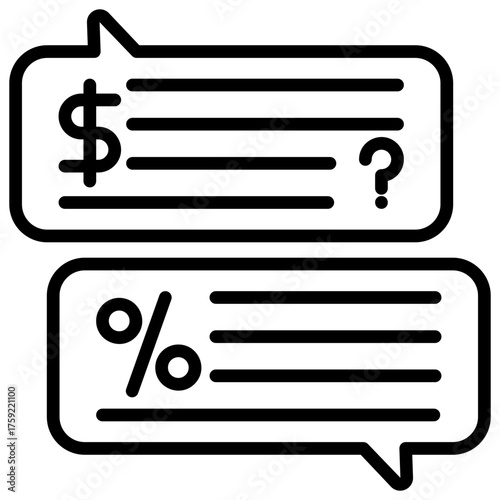 Negotiation Outline Icon