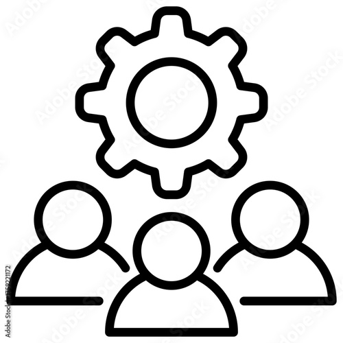 Organization Outline Icon