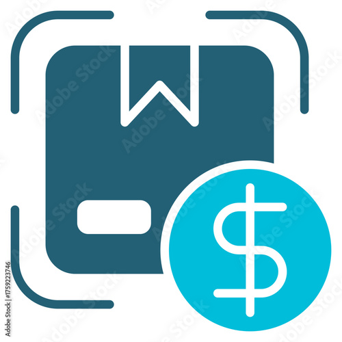 Trade Glyph Blue Icon