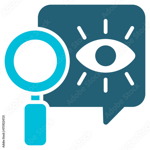 Transparency Glyph Blue Icon