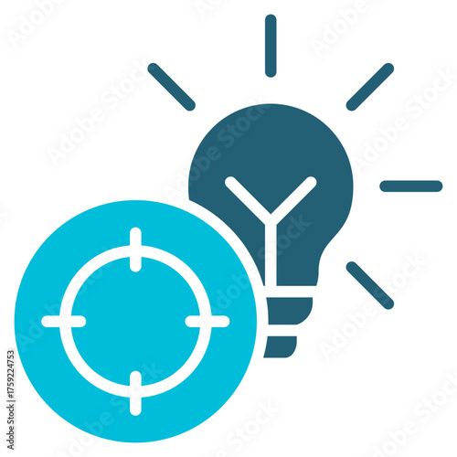 Opportunity Glyph Blue Icon