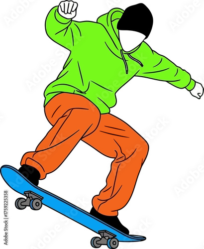 urban spirit takes flight dynamic skateboarder mastering gravitys challenge